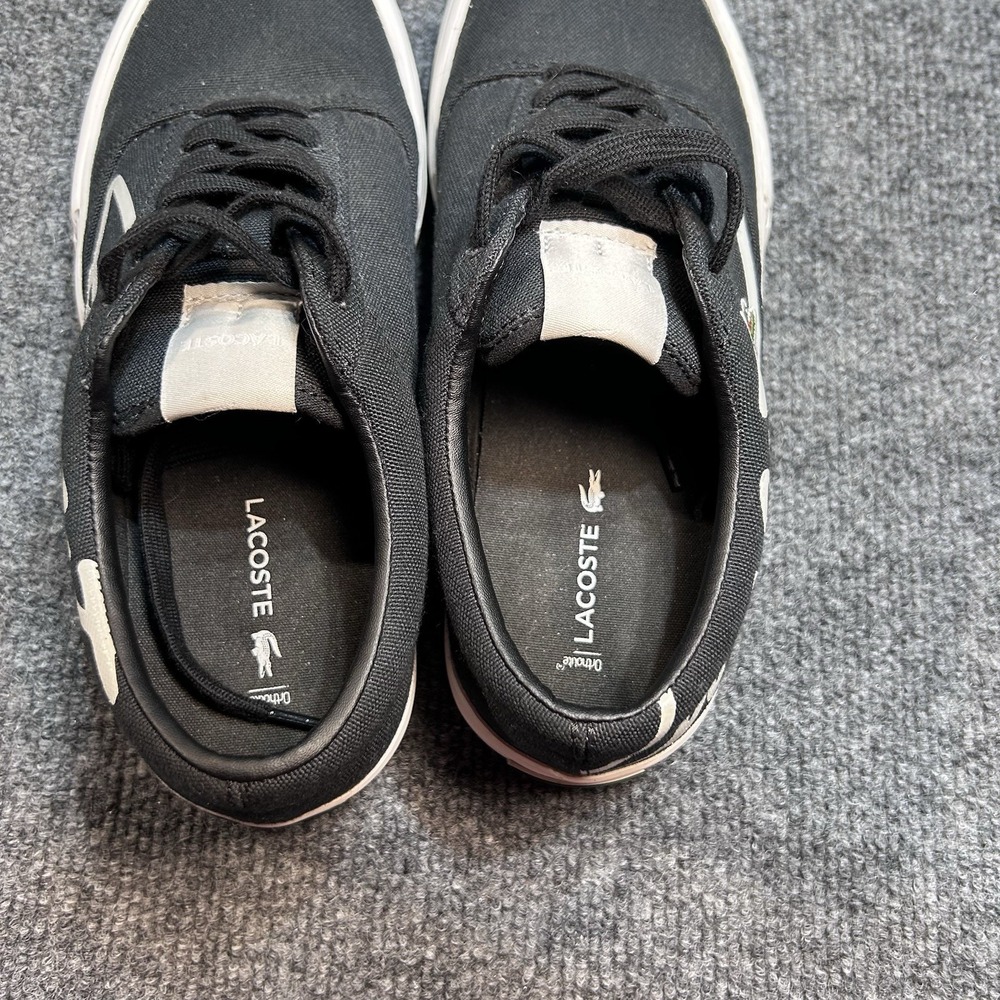 Lacoste Men's Jump-Serve-Lace-0121-2 Sneakers Low Top Black/Off White Size 7.5 - Picture 7 of 8